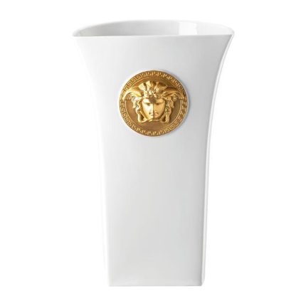Versace vaso 34 cm medusa madness white