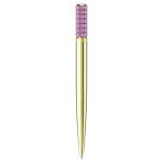 Swarovski penna sfera lucent viola placcato color oro