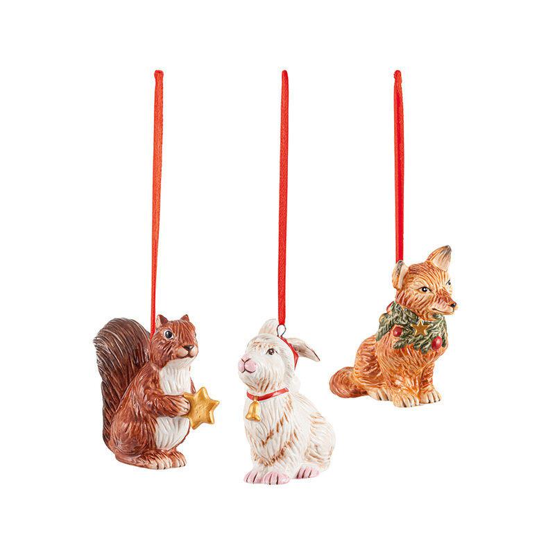 Villeroy & boch Set di addobbi animali del bosco, 6x7 cm, 3 pezzi Nostalgic ornaments Villeroy & boch Set di addobbi animali del bosco, 6x7 cm, 3 pezzi Nostalgic ornaments