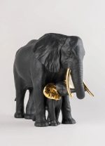 Lladro mostrando la strada nero e oro edizione limitata