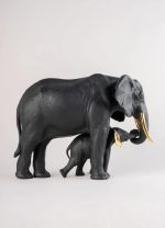 Lladro mostrando la strada nero e oro edizione limitata