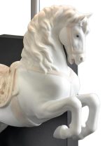 Lladro lampada cavallo in courbette