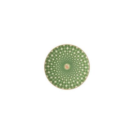 Swarovski x Rosenthal piatto piano 10 cm verde signum
