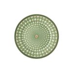Swarovski x Rosenthal piatto piano 18 cm verde signum