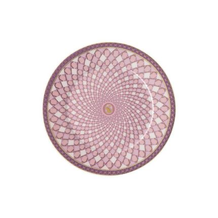 Swarovski x Rosenthal piatto piano 18 cm rosa signum