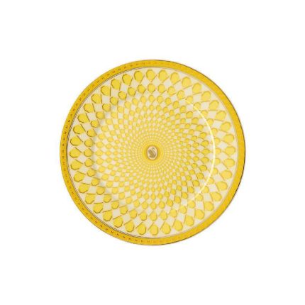 Swarovski x Rosenthal piatto piano 18 cm giallo signum