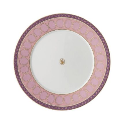 Swarovski x Rosenthal piatto piano 23 cm rosa signum