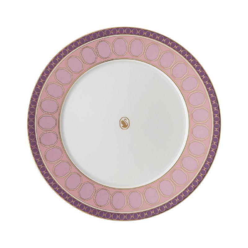 Swarovski x Rosenthal piatto piano 23 cm rosa signum Swarovski x Rosenthal piatto piano 23 cm rosa signum