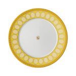 Swarovski x Rosenthal piatto piano 23 cm giallo signum