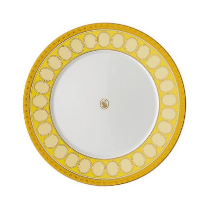 Swarovski x Rosenthal piatto piano 23 cm giallo signum