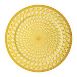 Swarovski x Rosenthal piatto segnaposto 33 cm giallo signum