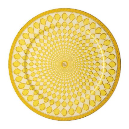 Swarovski x Rosenthal piatto segnaposto 33 cm giallo signum