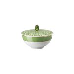 Swarovski x Rosenthal coppetta riso 12 cm verde con coperchio signum