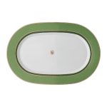 Swarovski x Rosenthal piatto ovale 34 cm verde signum