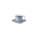 Swarovski x Rosenthal tazza caffe azzurra con piattino signum