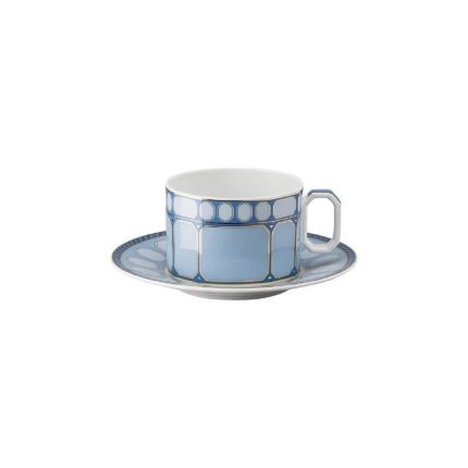 Swarovski x Rosenthal tazza the azzurra con piattino signum