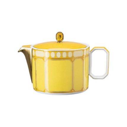 Swarovski x Rosenthal theiera gialla con coperchio signum