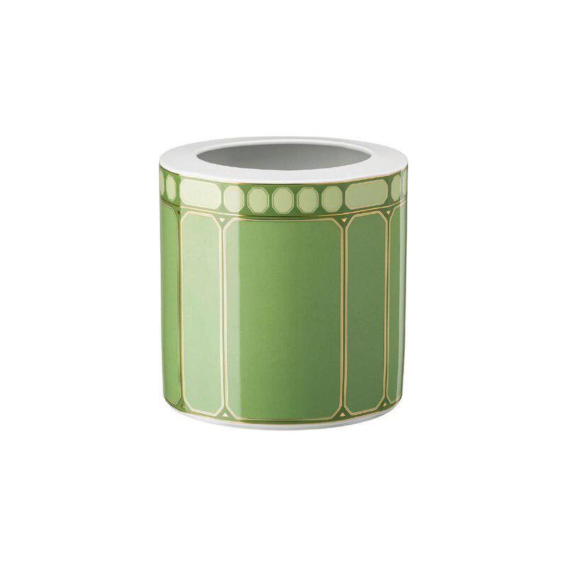 Swarovski x Rosenthal vaso 17 cm verde signum Swarovski x Rosenthal vaso 17 cm verde signum
