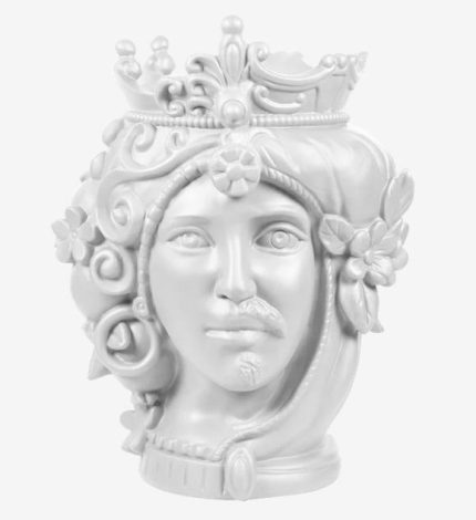 Baci milano vaso bianco 32 cm teste matte