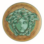 Versace piatto piano 17 cm medusa amplified green