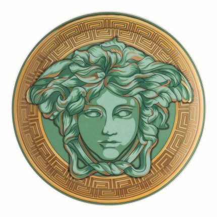 Versace piatto piano 17 cm medusa amplified green