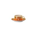 Versace tazza the con piattino medusa amplified orange
