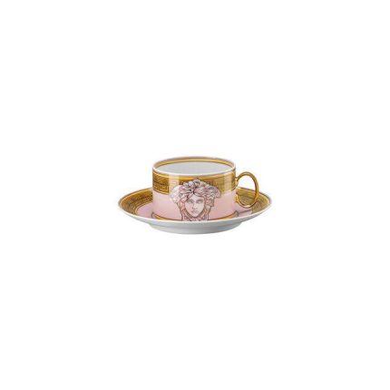 Versace tazza the con piattino medusa amplified pink