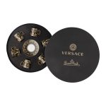 Versace set di 6 tazze caffe con piattini virtus gala black