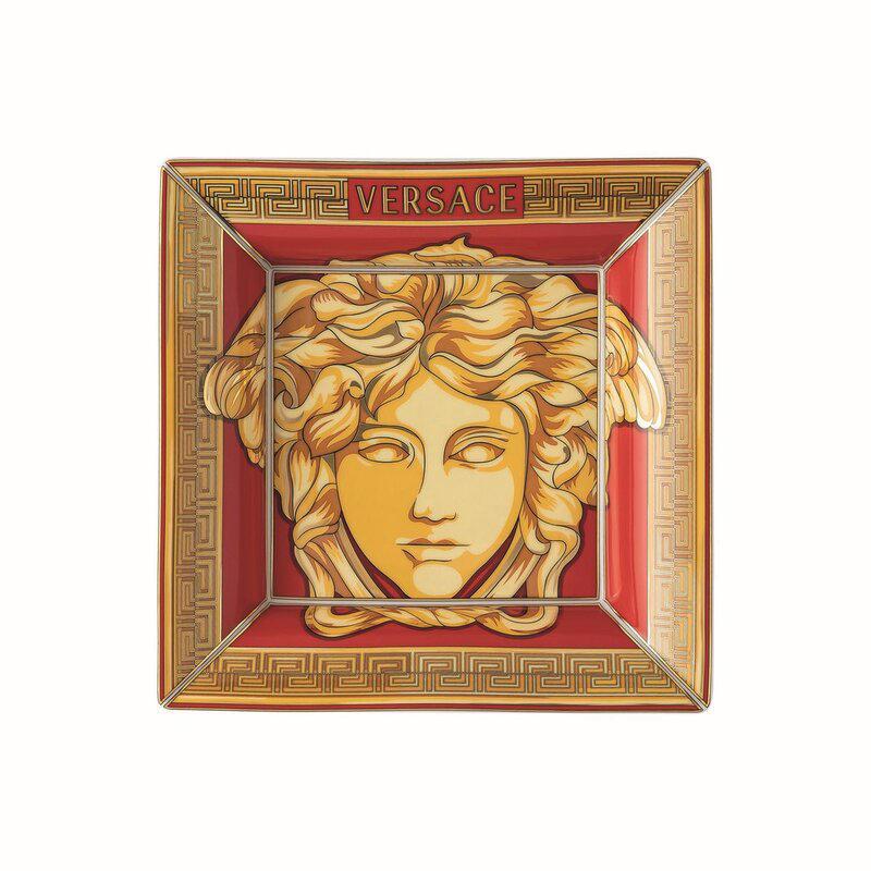 Versace coppa 18 cm medusa amplified golden coin Versace coppa 18 cm medusa amplified golden coin