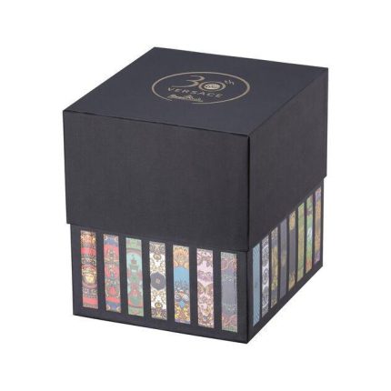 Versace bicchiere con coperchio 30iversario medusa rosso