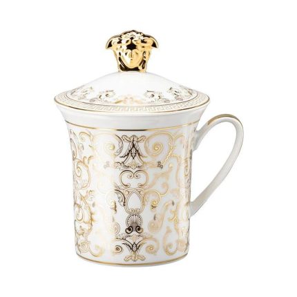 Versace bicchiere con coperchio 30iversario medusa gala