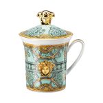 Versace bicchiere con coperchio 30iversario scala palazzo verde