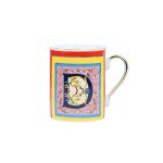 Baci milano mug lettera D ortigia