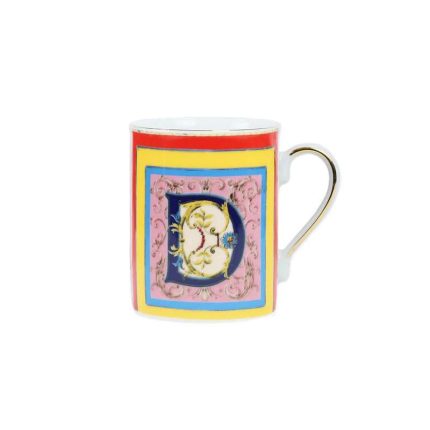 Baci milano mug lettera D ortigia