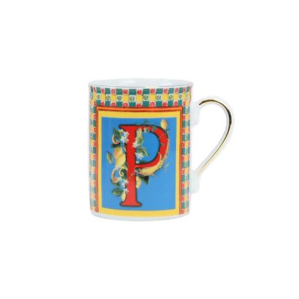 Baci milano mug lettera P ortigia
