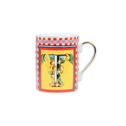 Baci milano mug lettera T ortigia