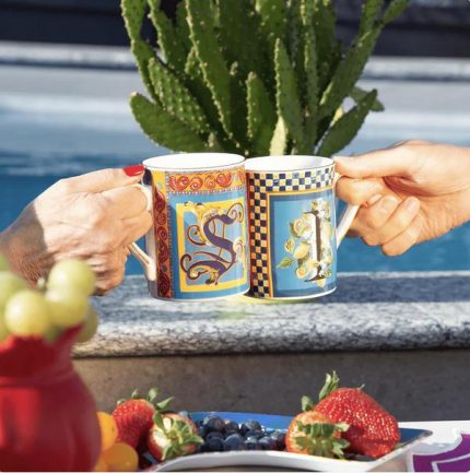 Baci milano mug lettera T ortigia