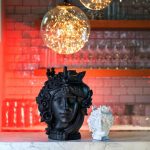 Baci milano vaso rosso 32 cm teste matte