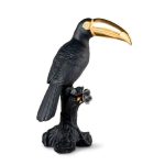 Lladro tucano nero e oro edizione limitata