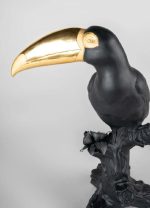 Lladro tucano nero e oro edizione limitata