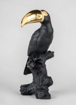 Lladro tucano nero e oro edizione limitata