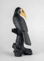 Lladro tucano nero e oro edizione limitata