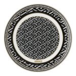 Versace piatto piano 17 cm signature black