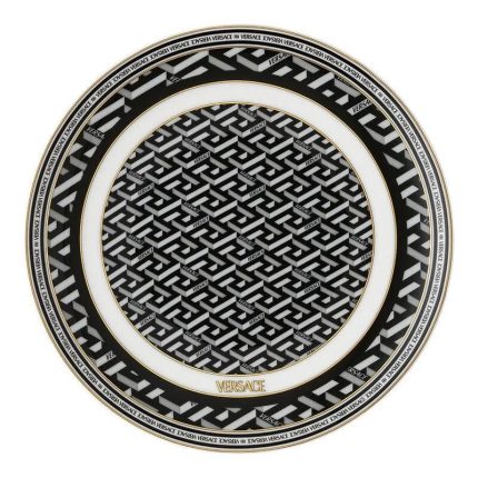 Versace piatto piano 17 cm signature black