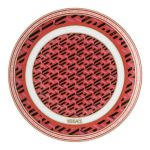 Versace piatto piano 17 cm la greca signature red