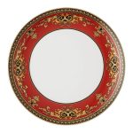Versace piatto piano 21 cm (nuovo modello) medusa rosso