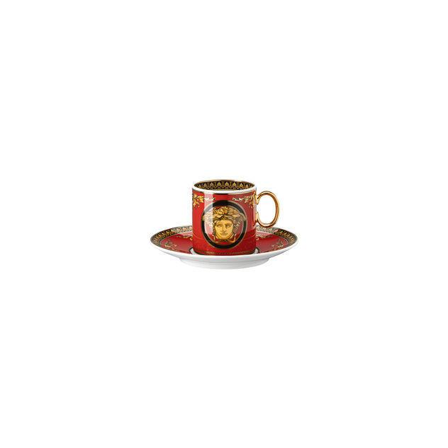 Versace tazza espresso con piattino medusa rosso Versace tazza espresso con piattino medusa rosso