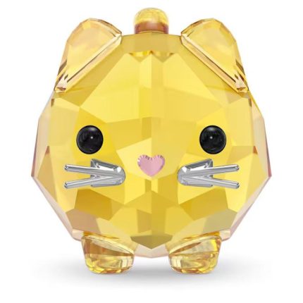 Swarovski chubby cats gatto giallo
