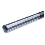 Swarovski penna a sfera crystalline forma ottagonale blu laccato blu