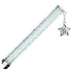 Swarovski penna a sfera crystalline stella blu cromato